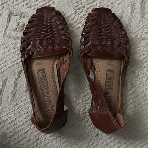 Brown Leather Women's Sandals